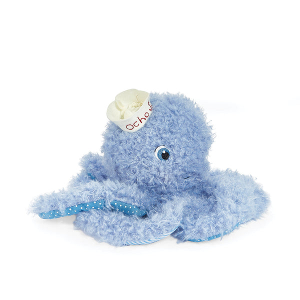 Side view Bunnies by the Bay Ocho the Octopus Stuffed Animal