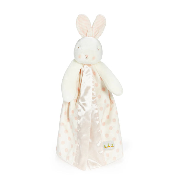 Close Up Blossom Dot Bunny Pink & White Buddy Blanket
