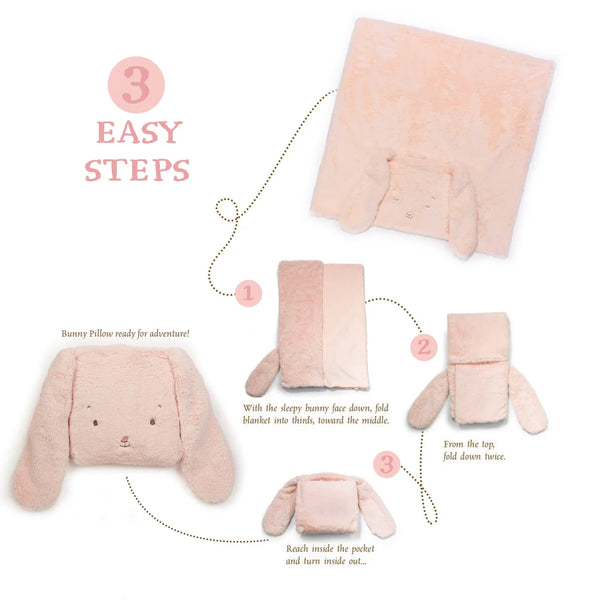 Folding Guide for Bunny Baby Blanket
