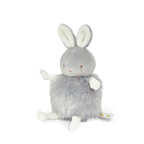 Side view Gray Bloom Bunny Roly Poly