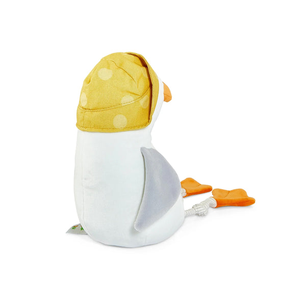 Back view Gulliver in Yellow Fisherman Cap