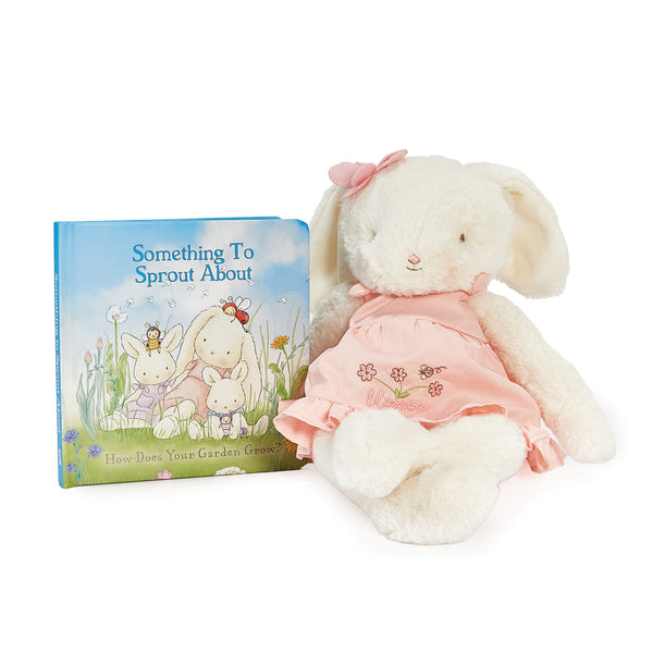 Garden Blossom Book & Stuffed Animal Bunny