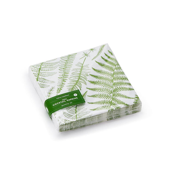 Close Up Fern Cocktail Napkin Pack