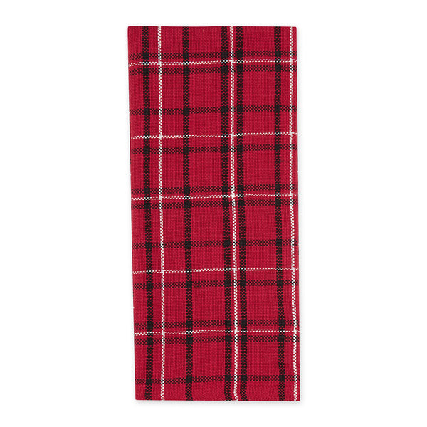 Red Plaid Heavyweight Cotton Dish Towel