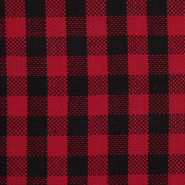 Close Up View Red Buffalo Check Cloth