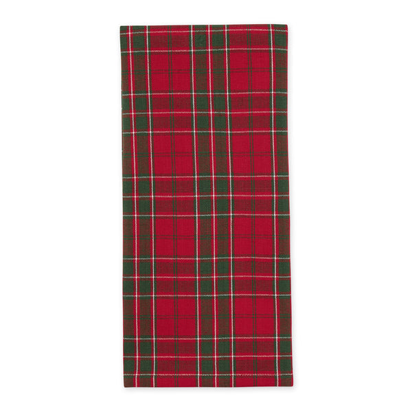 DII Red & Green Plaid Cotton Dishtowel