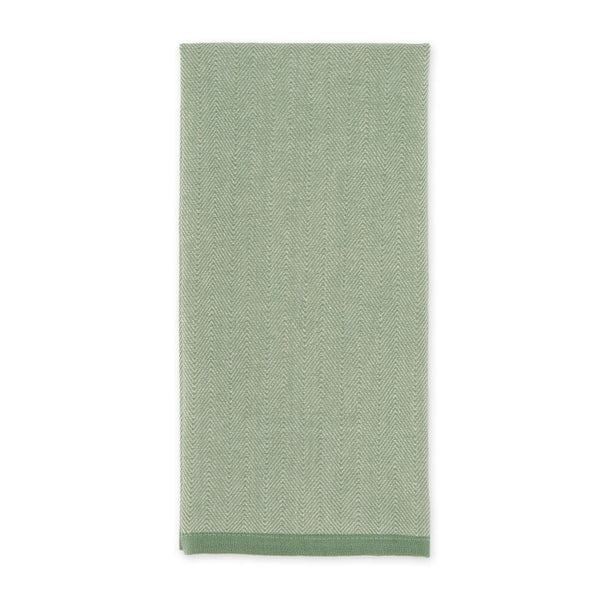 DII Light Green Herringbone Heavyweight Kitchen Towel