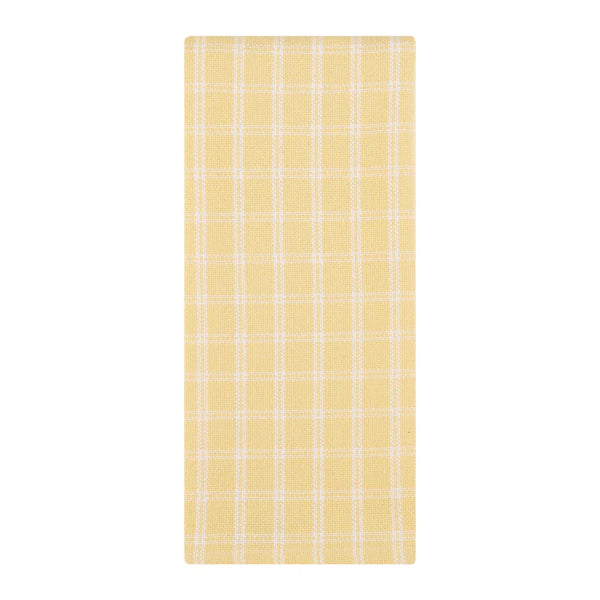 Yellow & White Plaid Kitchen Towel