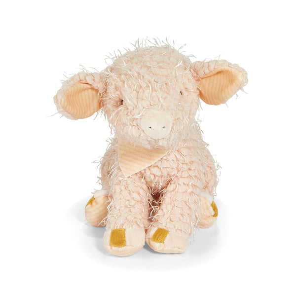 Close Up View Bunnies by the Bay Hammie the Pig Stuffed Animal Baby Toy