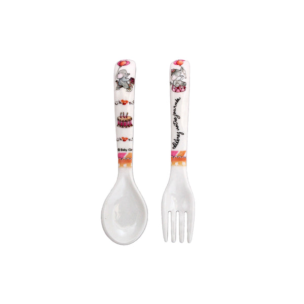 Baby Cie Melamine Baby Fork & Spoon