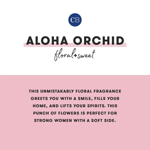 Capri Blue Aloha Orchid Modern Marble Travel Tin Candle