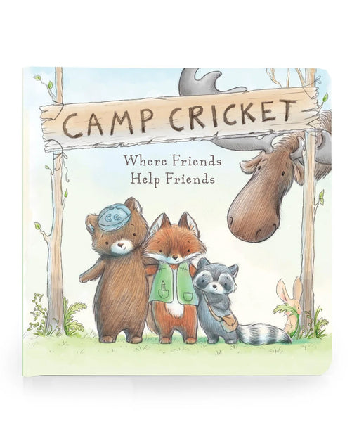 Camp Cricket Board Book: Where Friends Help Friends!
