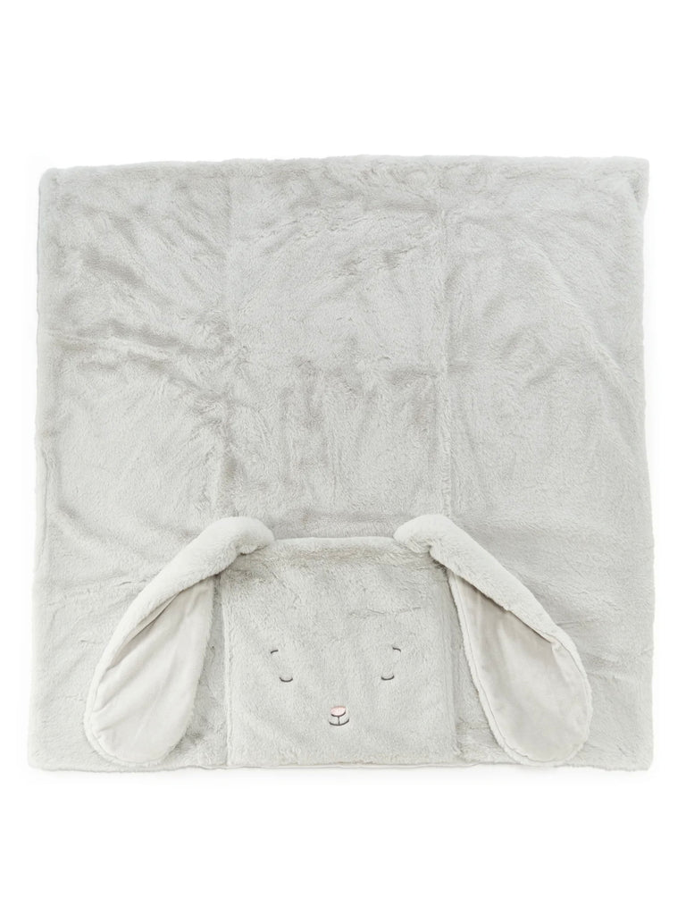 Bunnies by the Bay Gray Bloom Tuck Me In Blanket