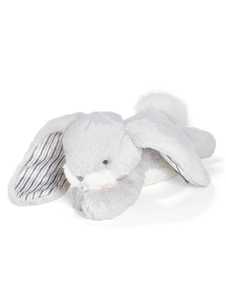 Naptime Bloom Gray Bunny with Striped Ear Lining
