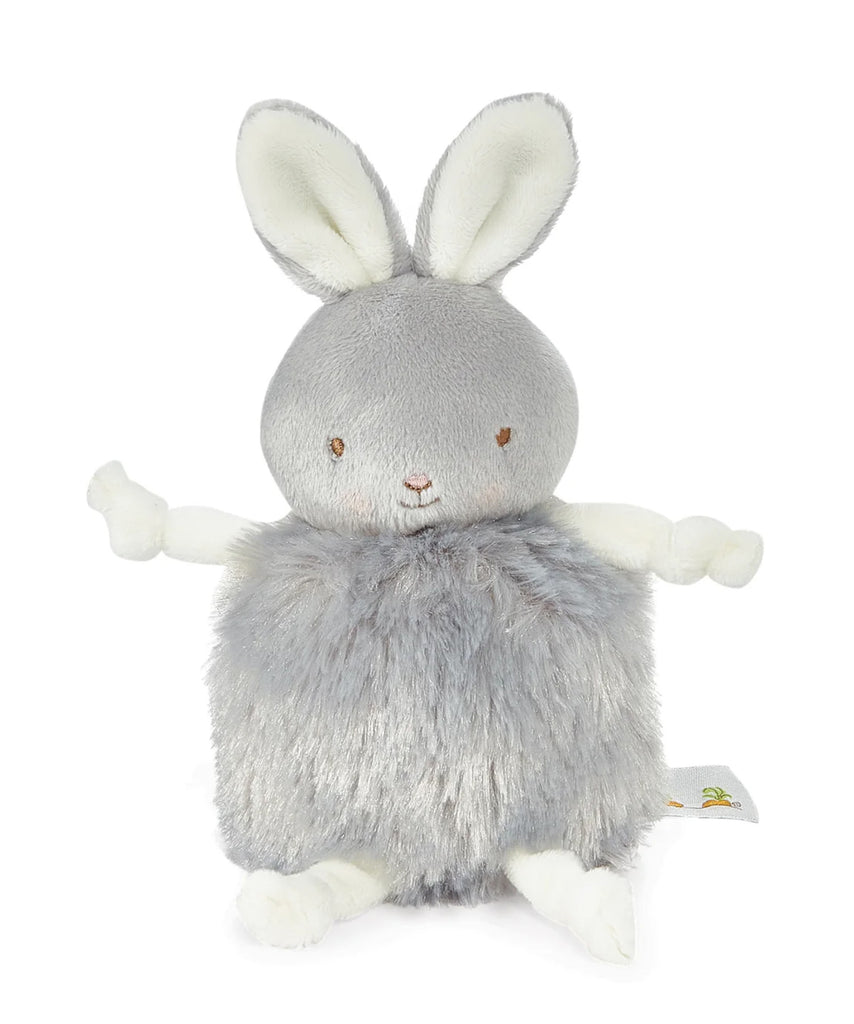 Gray Bloom Bunny Roly Poly Pom Pom Stuffed Animal