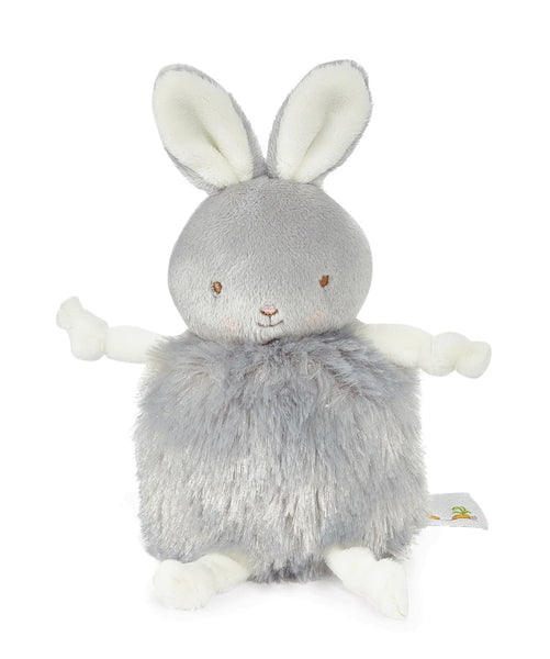 Gray Bloom Bunny Roly Poly Pom Pom Stuffed Animal