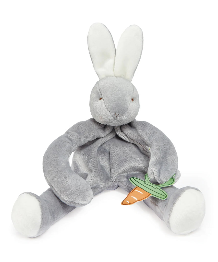 Bloom Bunny Gray Silly Buddy Rattle Pacifier Holder