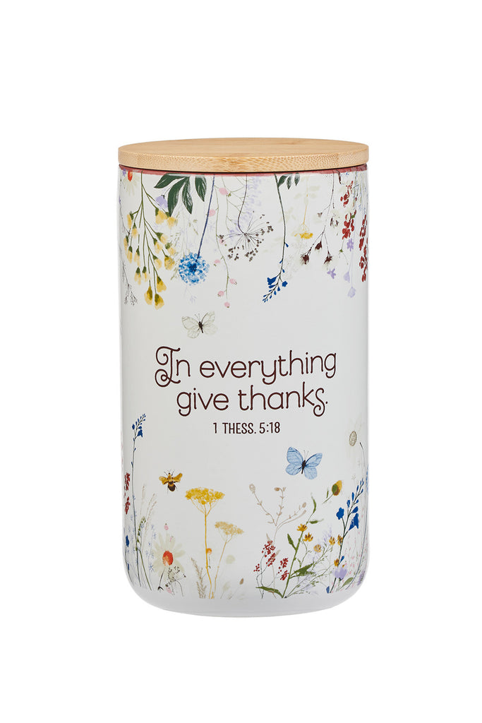 Wildflower Gift Thanks Gratitude Jar
