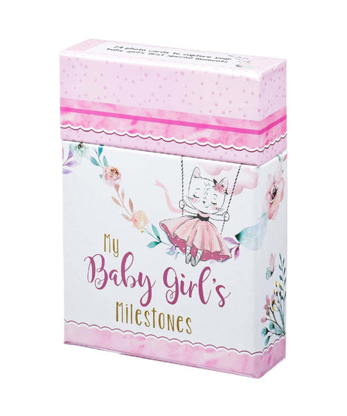 My Baby Girl's Milestones Card Set