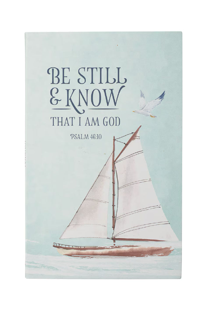 Be Still & Know Journal Cover with Sailboat