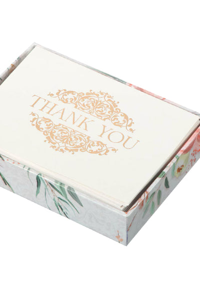 Thank you Gold Lattice Note Card Set
