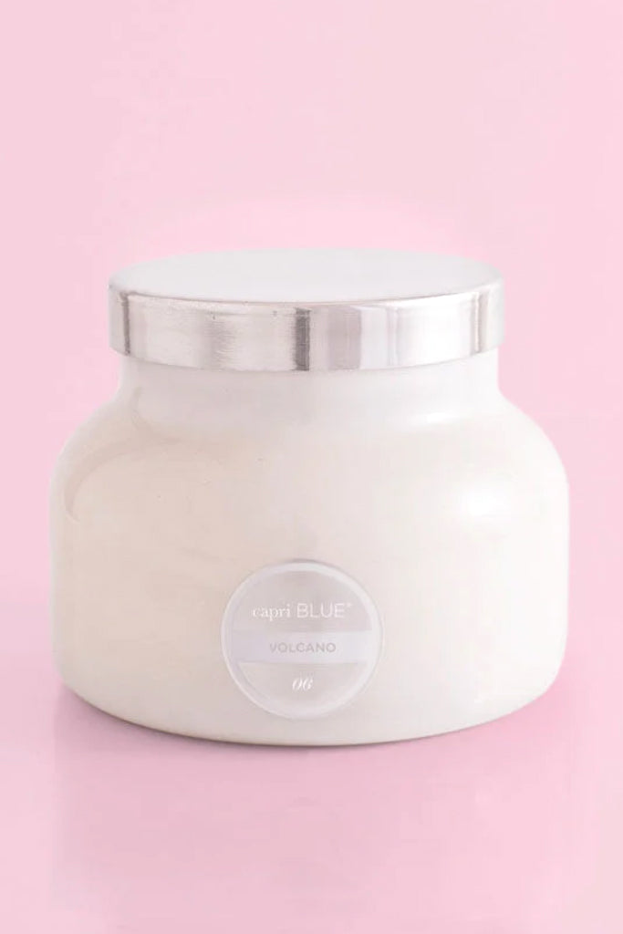 Capri Blue Volcano White Signature Jar Candle