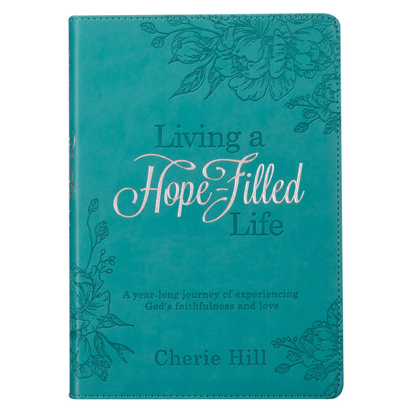 Close up Teal Hope-Filled Life Devotional