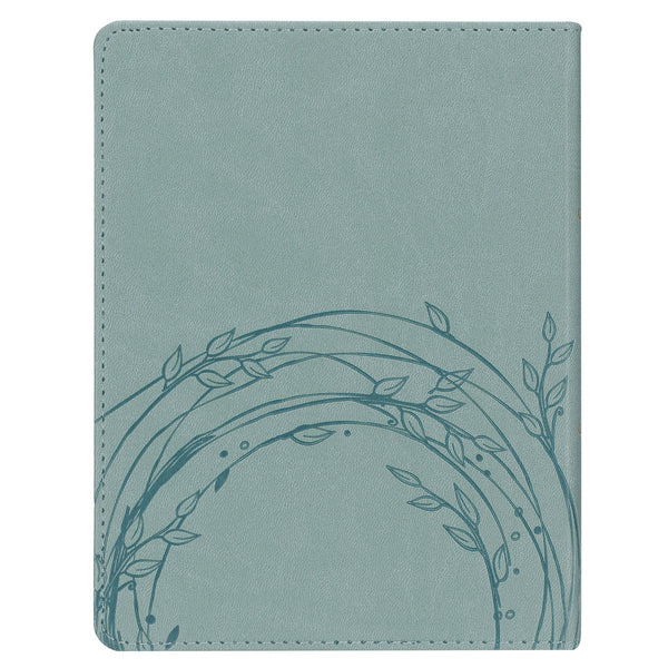 Back cover Aqua Devotional with foliage