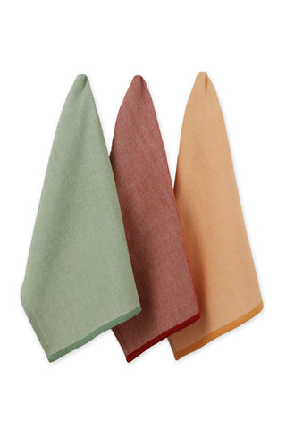 DII Herringbone Heavyweight Fall Dishtowel Set of 3