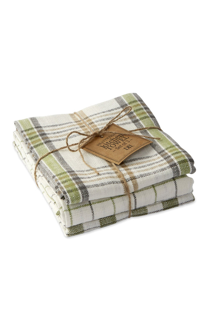 DII Greenhouse Plaid Kitchen Towel Set