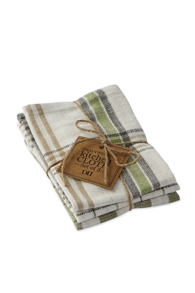 DII Greenhouse Plaid Dishcloth Set