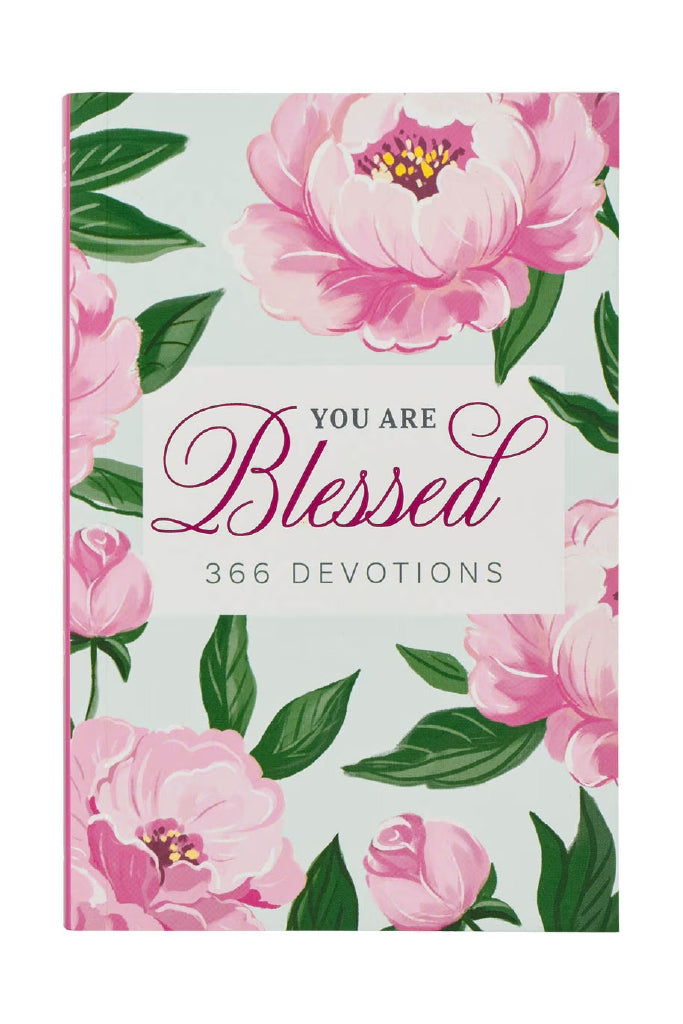 You Are Blessed Devotional Pink Floral Cover