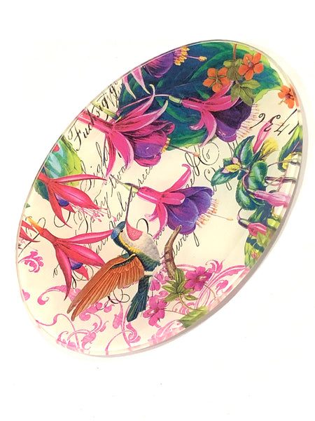 Michel Design Works Oval Fuchsia Soap Dish