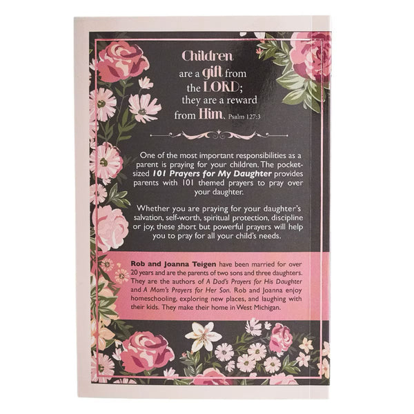 Back Cover Pink & Black Mini Devotional Prayers for My Daughter