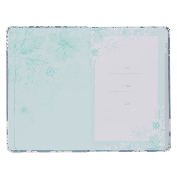 Presentation Page with Aqua floral Detail