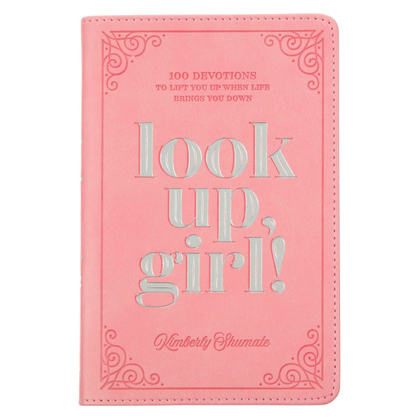 Close Up Pink Cover with Scrolls on Border