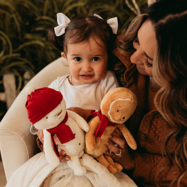 Marshmallow & Ginger Stuffed Animals from Bunnies By the Bay's Holiday Sweets Christmas Collection