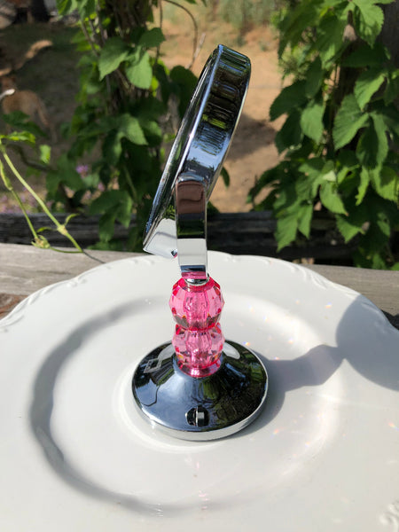 Side view Pink Gem Mirror