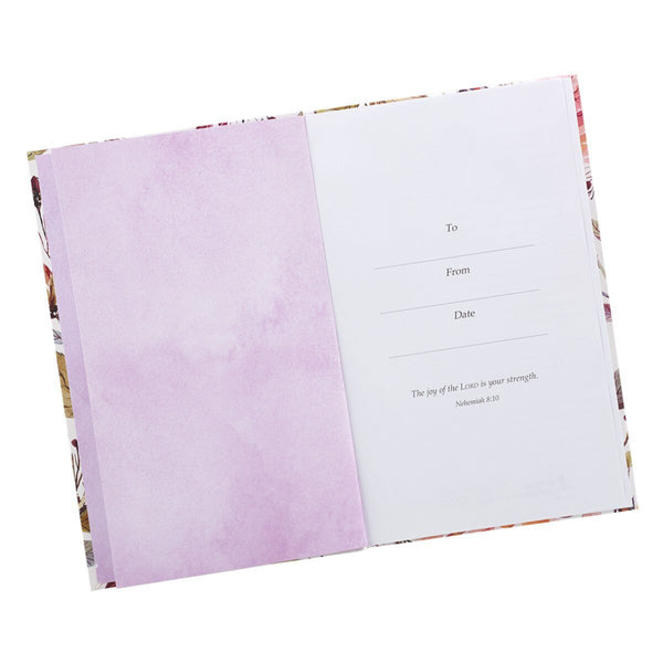Lilac Color Presentation Facing Page with Neh. 8:10