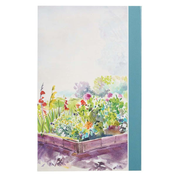 Back cover with container garden artwork