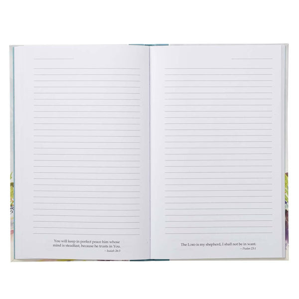 Lined pages with Scripture Passages