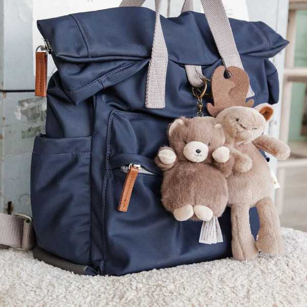 Cubby Bear & Bruce Charm on Backpack