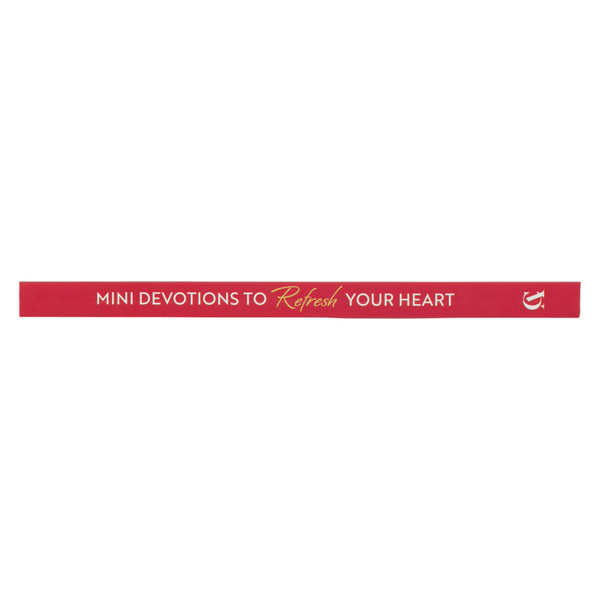 Spine view in red with white & gold lettering