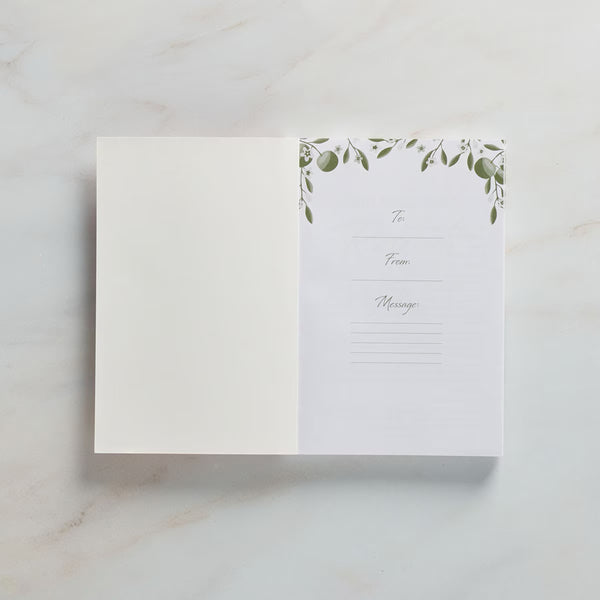 Presentation page with Green fruit tree illustration