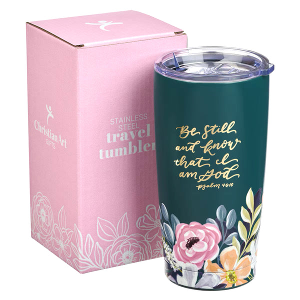 Teal Tumbler with Pink Packaging Box