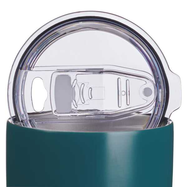 Teal Tumbler with Clear Lid
