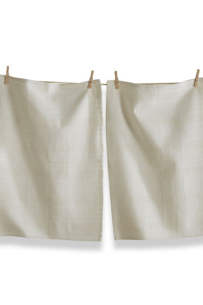 Tag Classic Cream Basketweave Dishtowel Set