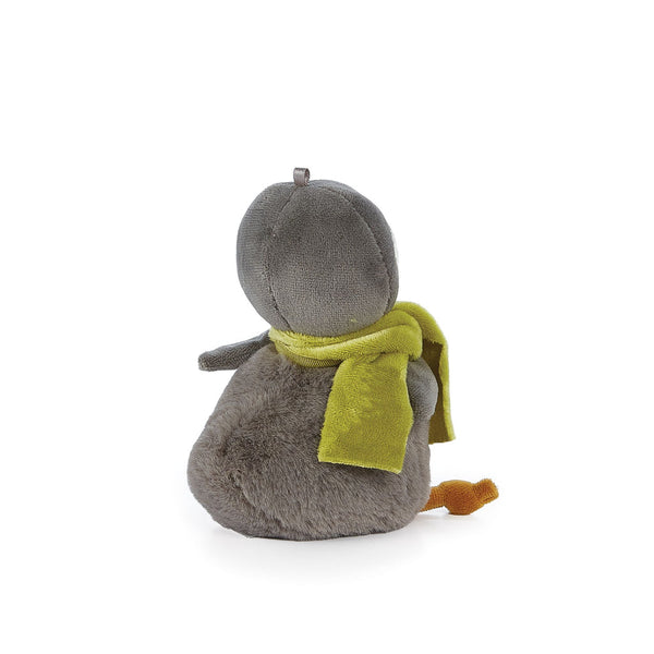 Back view Snowcone the Penguin Holiday Roly Poly Stuffed Animal from Bunnies by the bay