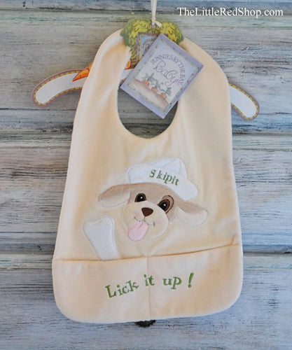 Bunnies by the Bay Skipit Dog Baby Bib