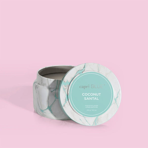 Capri Blue Modern Marble Coconut Santal Travel Tin Candle